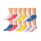 JAMES FIALLO Men's 12-Pack Cushioned Athletic Low Cut Socks with Moisture Control and Breathable Design