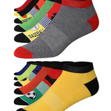 JAMES FIALLO Men's 12-Pairs Performance Low Cut Athletic Mixed Game Day Field to Foot Sport Socks