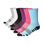  Men's 6 Pairs Cushion Crew Socks Comfortable Performance Socks for Running, Hiking, and Athletic Activities - Socks
