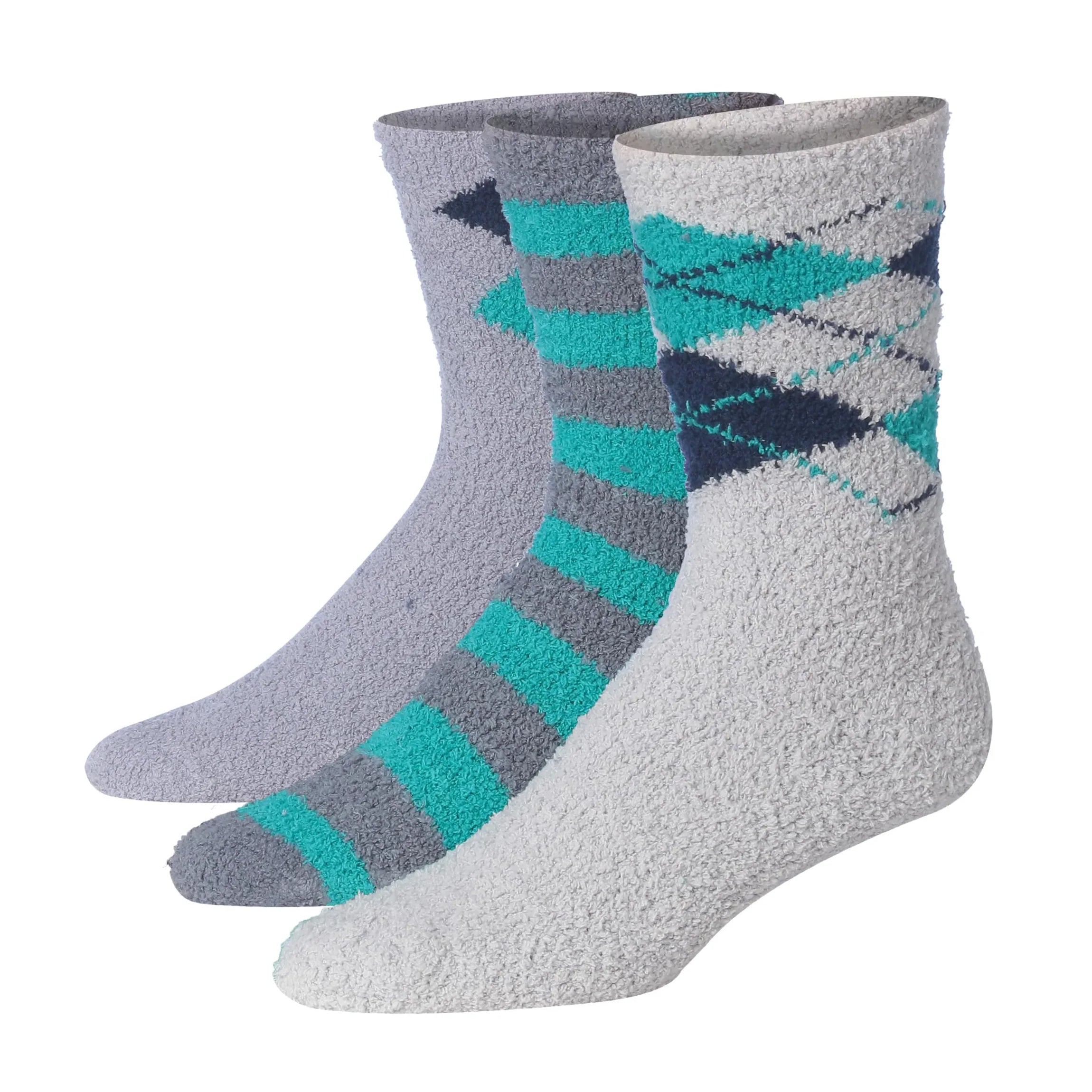 Men's Accents Fuzzy Socks