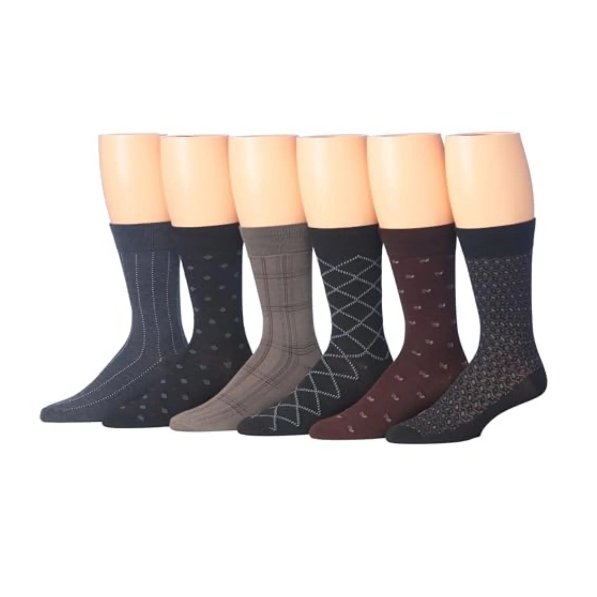 Men's Casual Colorful Dress Socks