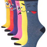 Knee High Socks 6-Pack + Casual Crew Socks 6-Pack Bundle
