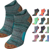 Tipi Toe Women's Low Cut Socks Mega Bundle (32 Pairs) – 20-Pack Cute Quirky Monster Faces and 12-Pack Cushioned Athletic Running Socks