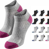 Tipi Toe Women’s Athletic & Novelty Sock Bundle – 12-Pack Cushioned Low-Cut Running Socks & 10-Pack Colorful Fun Ankle Socks, Sizes 9–11