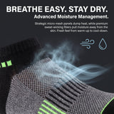 Women's Black Rainbow Stripes Sport Socks - 6 Pack