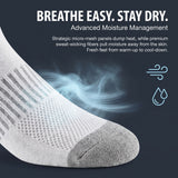 Women's Black White and Grey Socks - 6 Pack