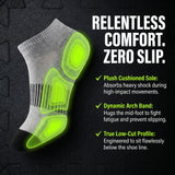 Women's Grey & Black Striped Socks - 6 Pack