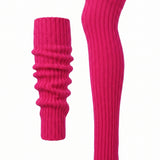 Women's Extra Long Magenta Leg Warmers