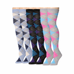 Argyle Knee High Socks 