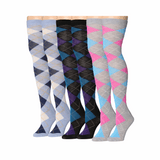 Argyle Knee High Socks 