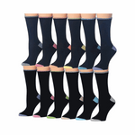 Black High Heel Socks