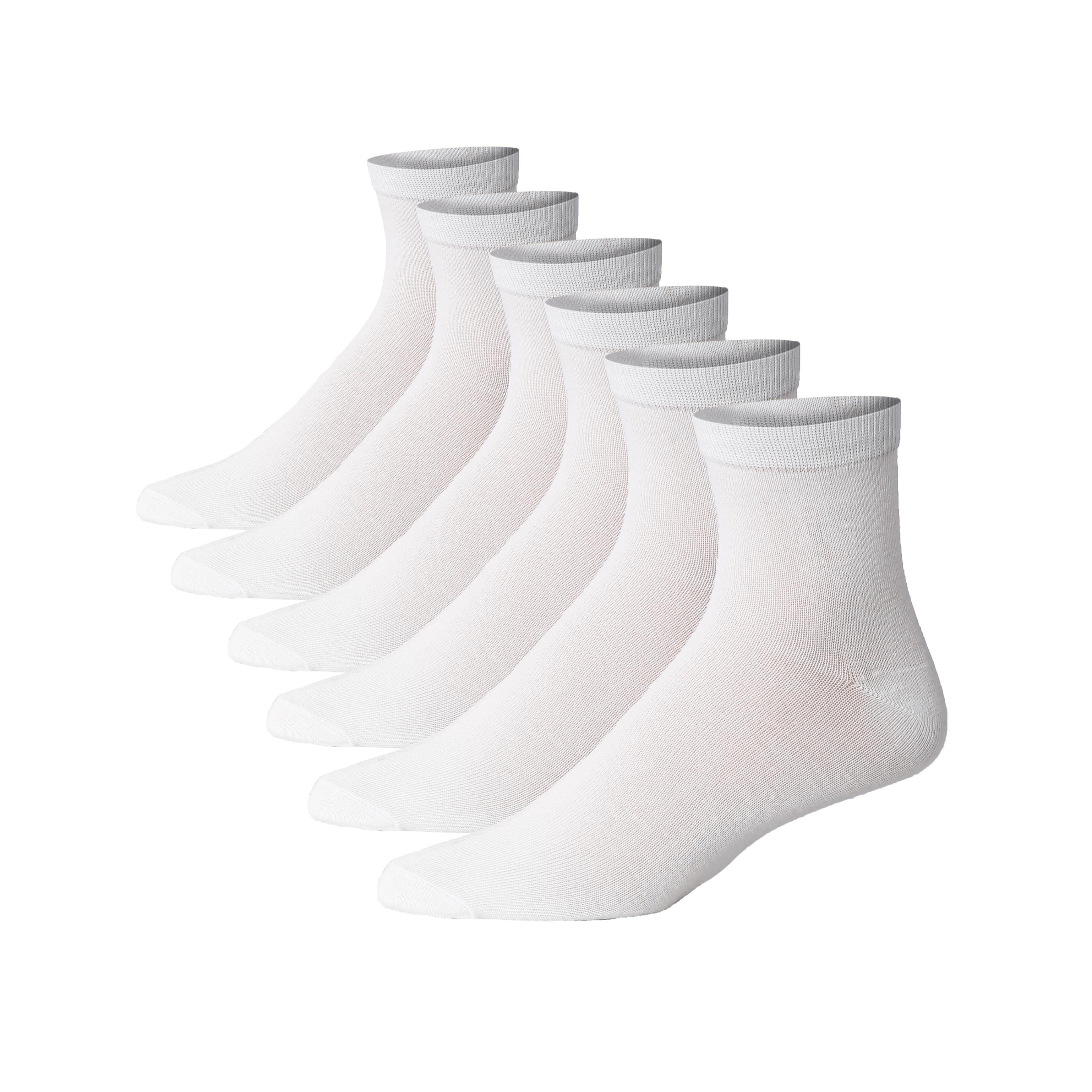 Men's White Quarter Socks