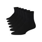 Men's Black Quarter Socks
