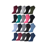 Women's & Girls 20 Pairs Everyday Essentials Colorful Patterned Ankle/Low Cut Socks