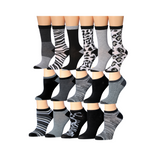 Parade Color Zebra and Leopard Low Cut & Crew Socks