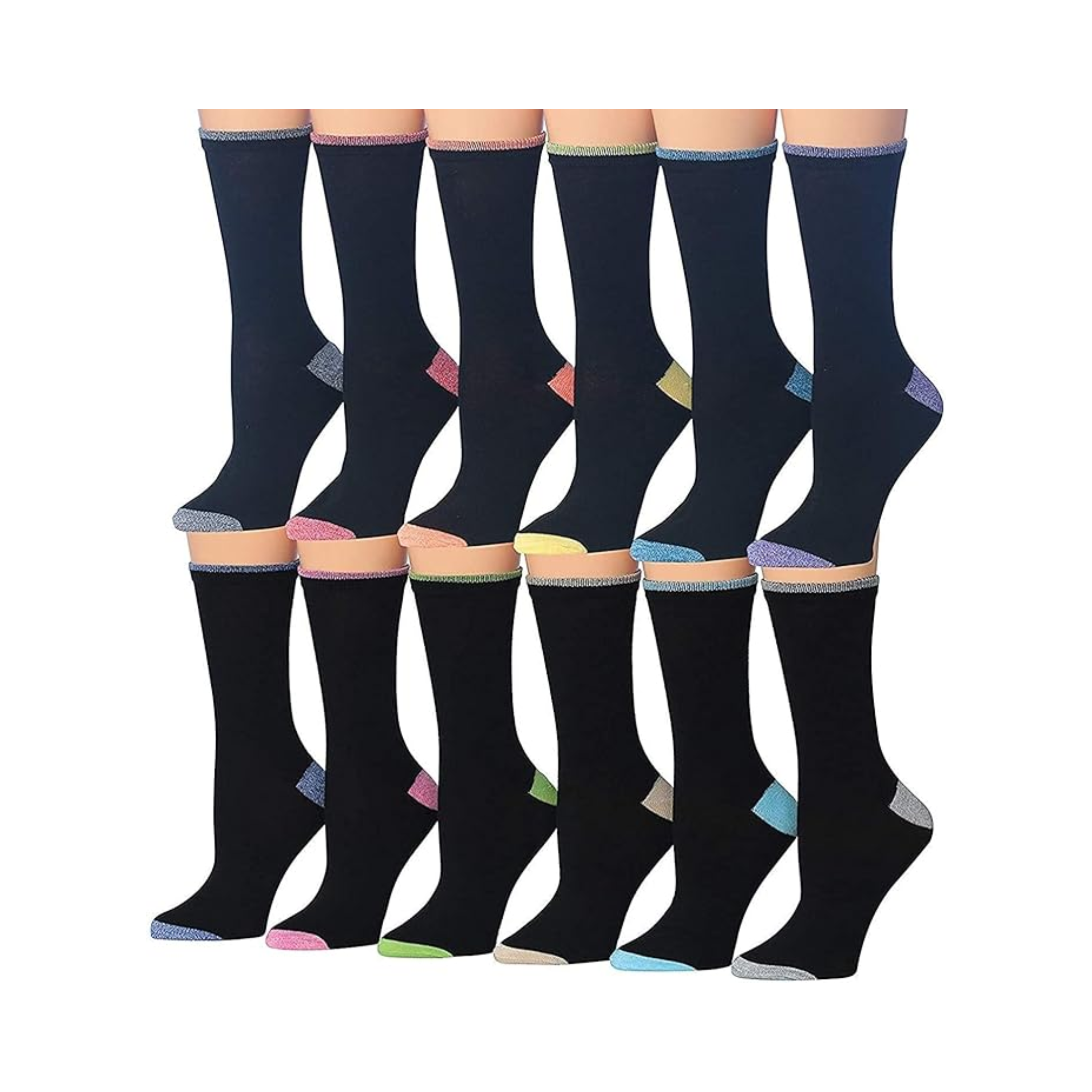 Black High Heel Socks