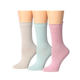 Solid Ruffle Socks