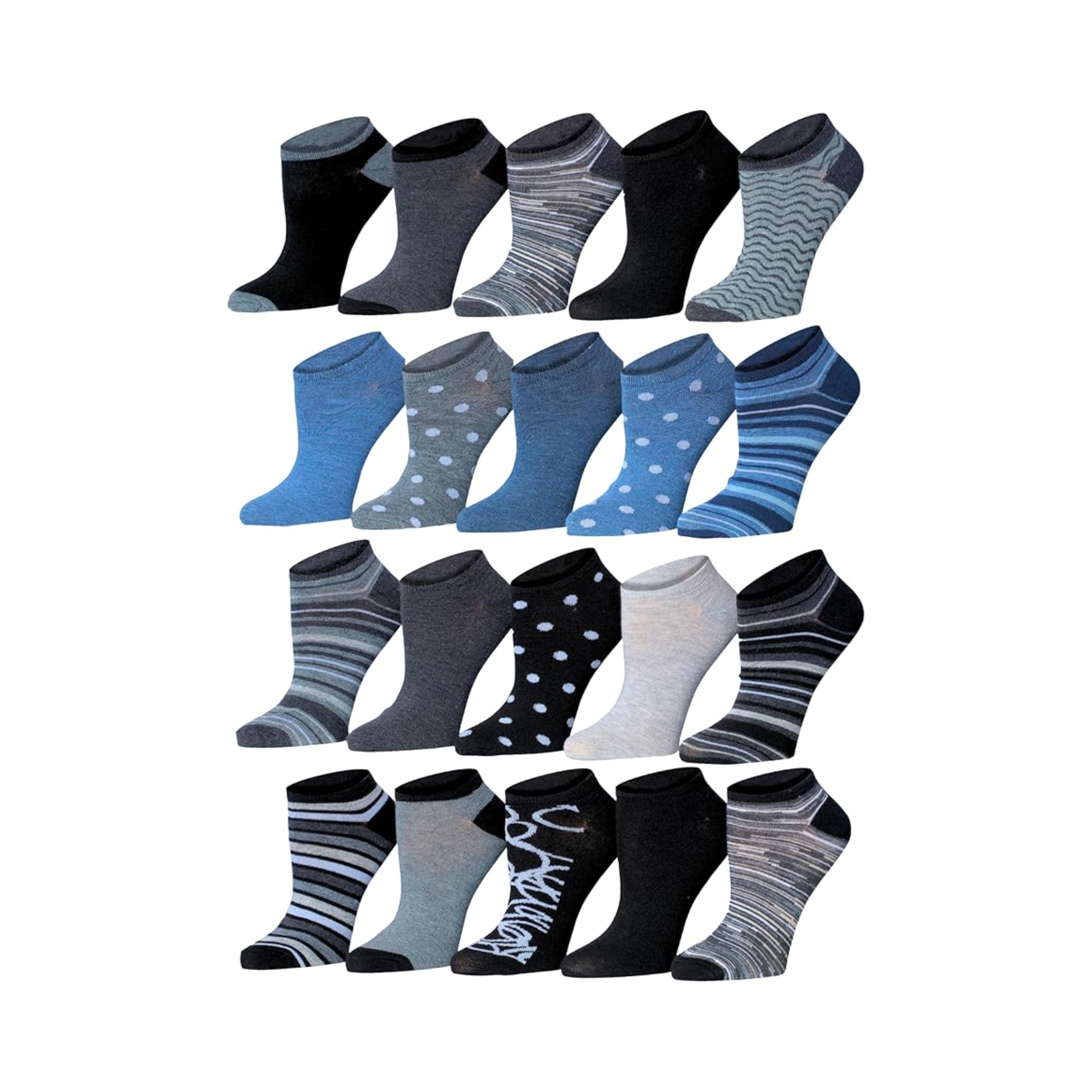 Dark Color No Show Socks