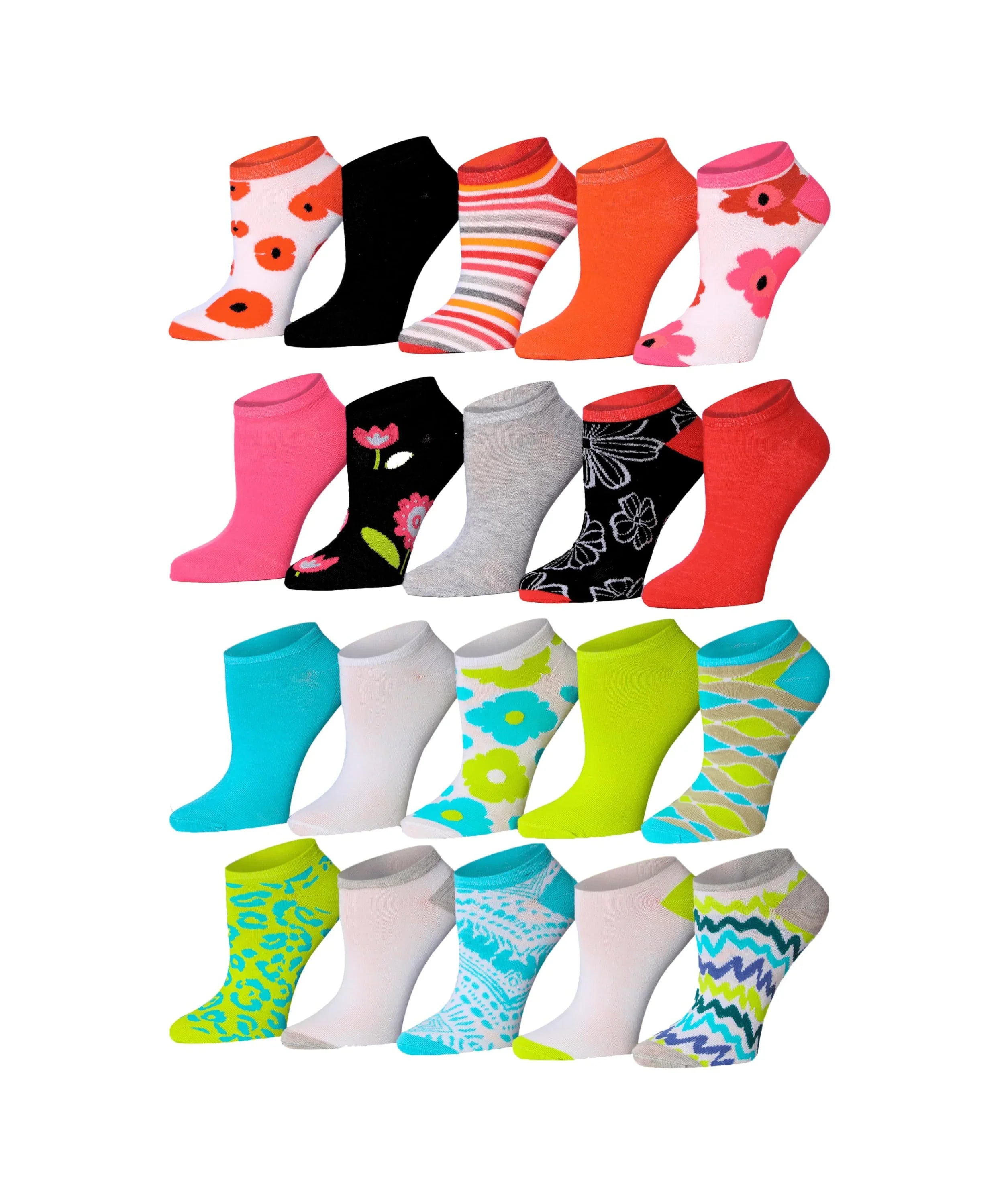 Crazy Color Low Cut Socks