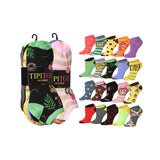 Womens 20 Pack Colorful Vivid Fun Patterned Low Cut/No Show Socks -  Socks