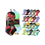  Womens 20 Pack Colorful Puppy Parade Patterned Low Cut/No Show Socks -  Socks