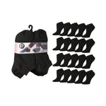  Womens 20 Pack Colorful Plain Black Socks Patterned Low Cut/No Show Socks -  Socks