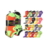  Womens 20 Pack Colorful Patterned Radiant Joy Spectrum Ankle/Low Cut Socks -  Socks