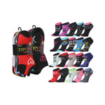  Womens 20 Pack Colorful Patterned Neon Playful Fusion Ankle/Low Cut Socks -  Socks