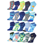  Womens 20 Pack Colorful Ocean Breeze Patterned Low Cut/No Show Socks -  Socks
