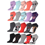 Women's & Girls 20 Pairs Colorful Patterned Bold Pattern Mix Cute Ankle Socks For Women - Socks