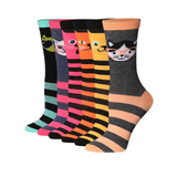 Meow Stripes socks - 6 Pack