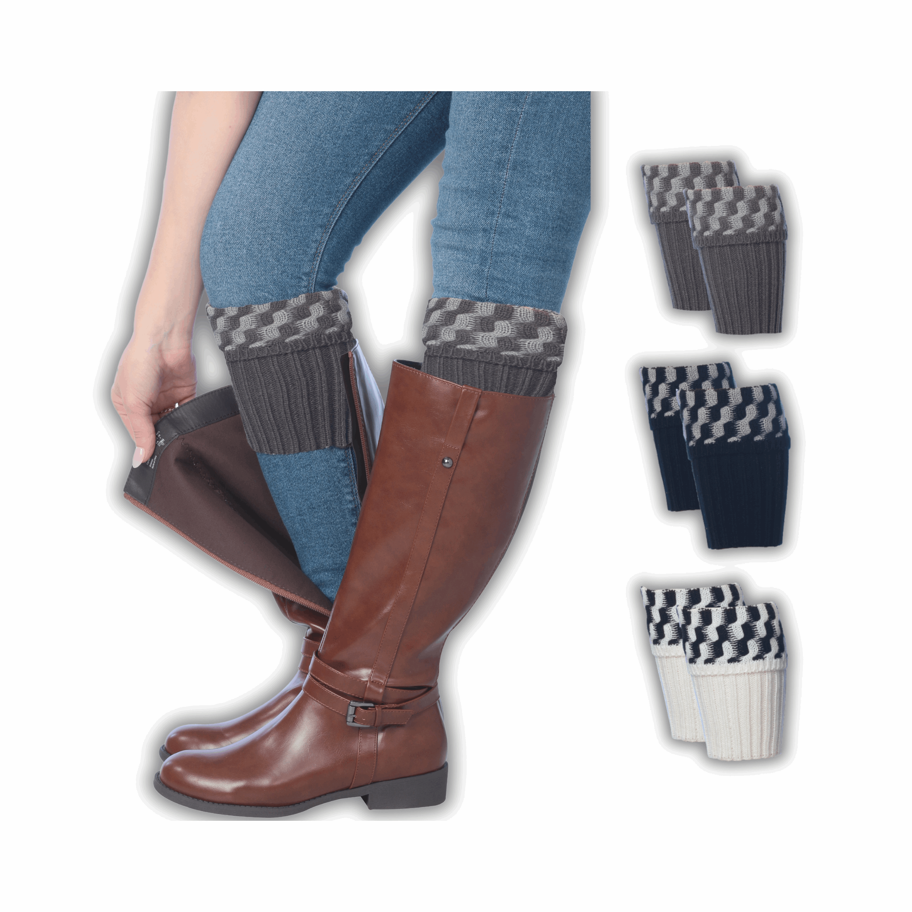 Checkered Boot Cuffs