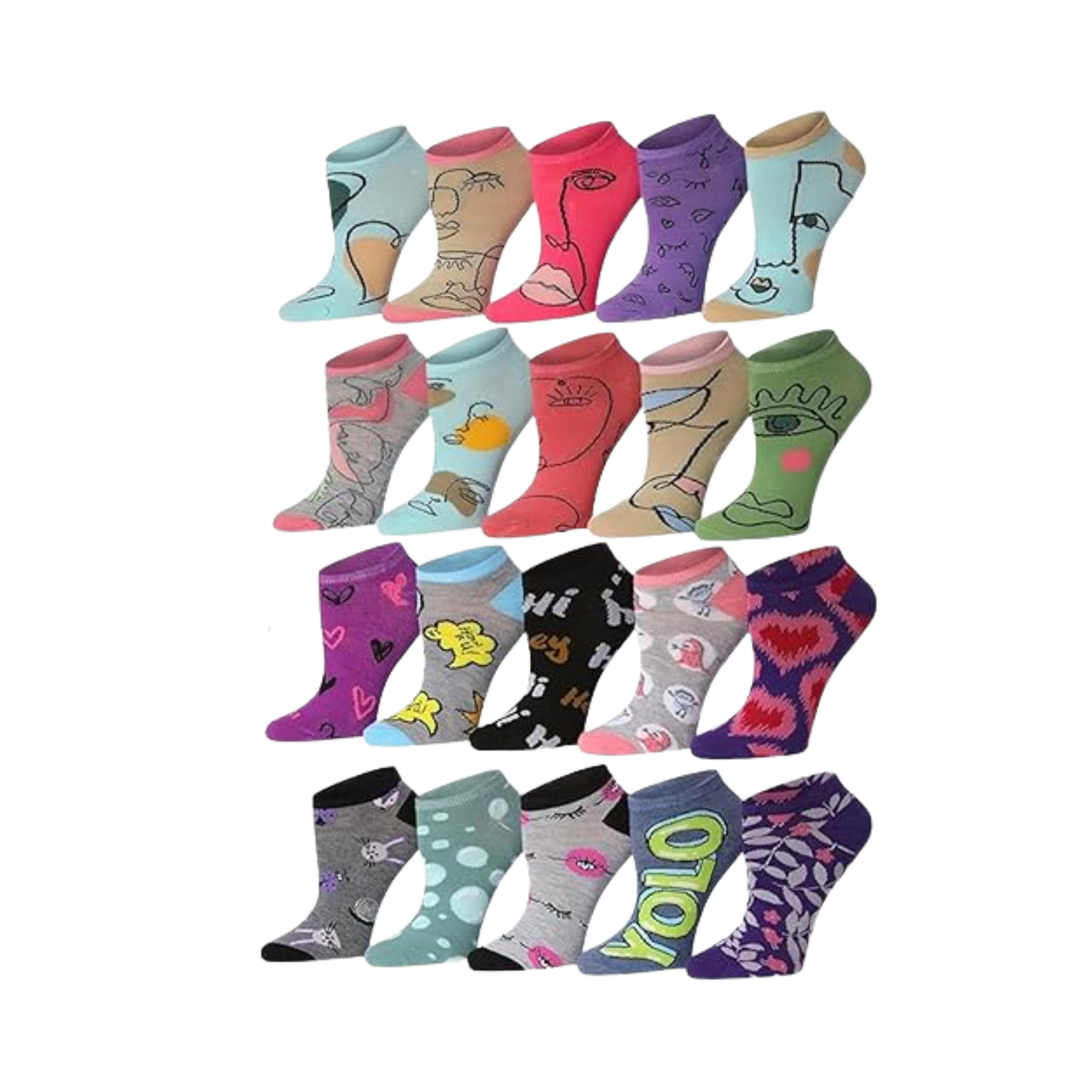 Fun Color Low Cut Socks