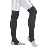 Women's Stirrup Charcoal Over Knee Socks