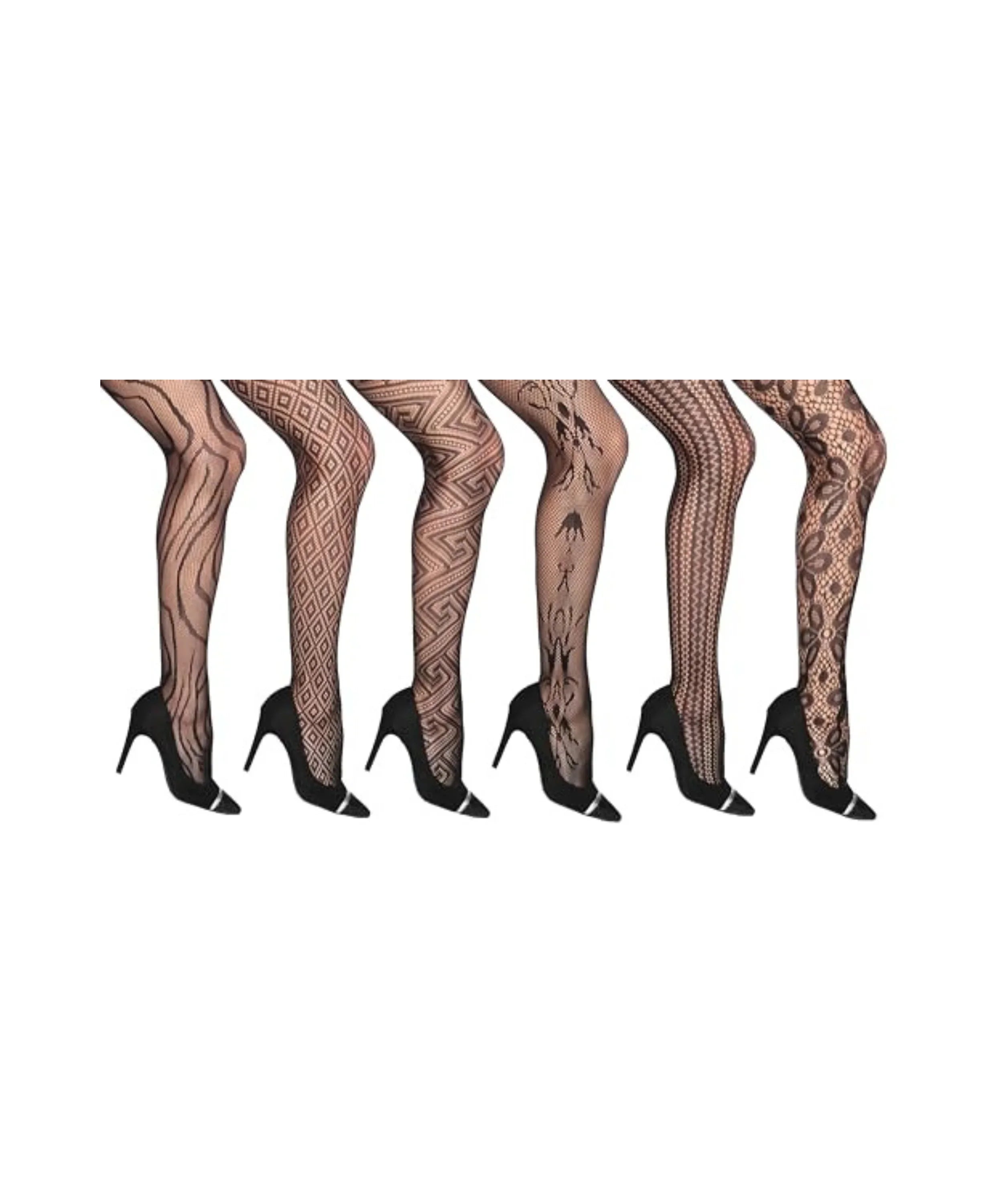 black fishnet tights