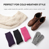 Ribbed Colorful Cable Knit Knee High Socks - 3 Pairs