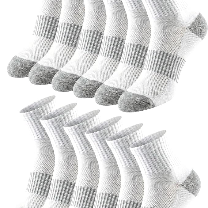 Tipi Toe Women’s Athletic & Fuzzy Sock (15 Pack) Bundle – 12-Pack Cushioned Quarter Running Socks & 3-Pack Non-Skid Thermal Slipper Socks, Sizes 9–11