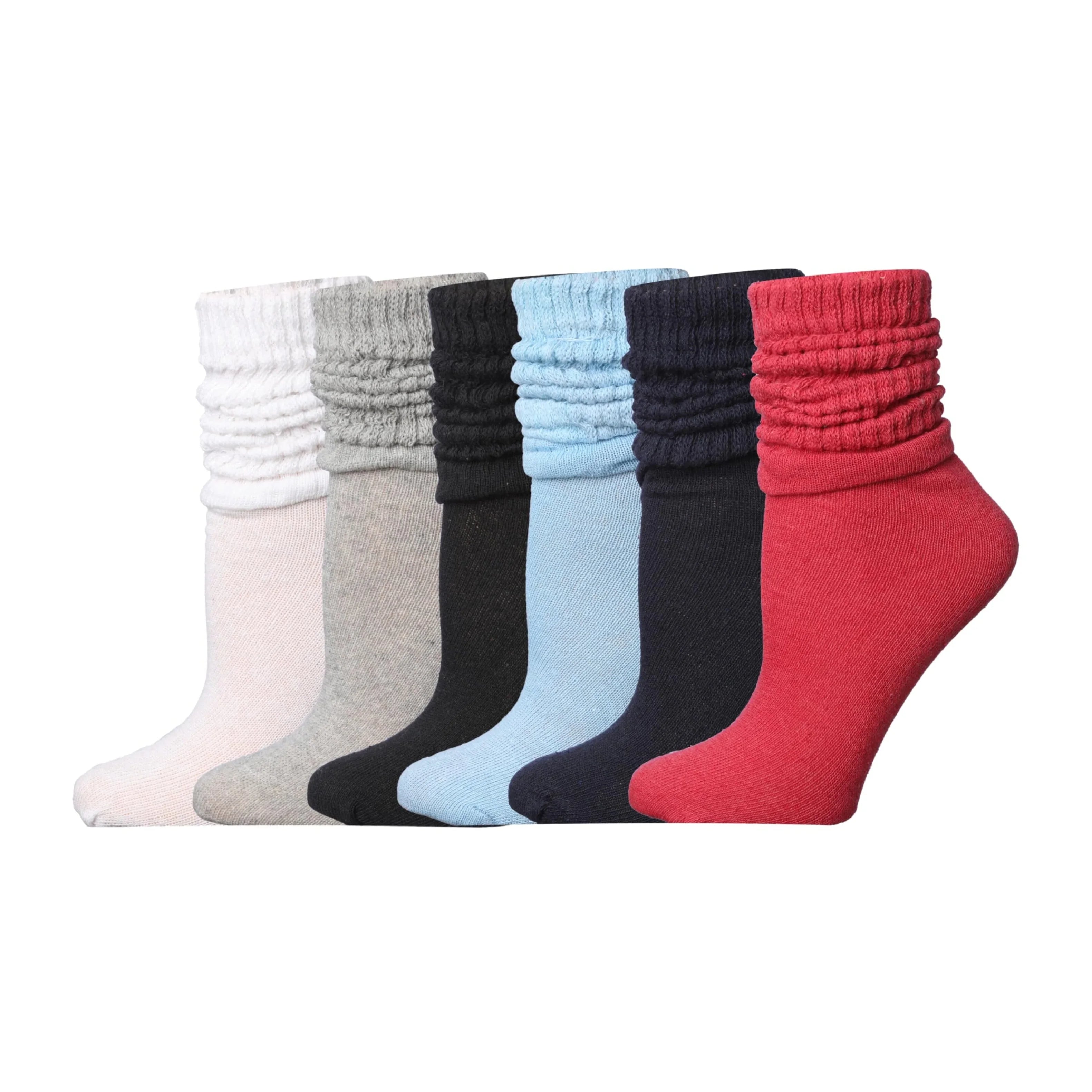 Multicolor Knee High Slouch Socks