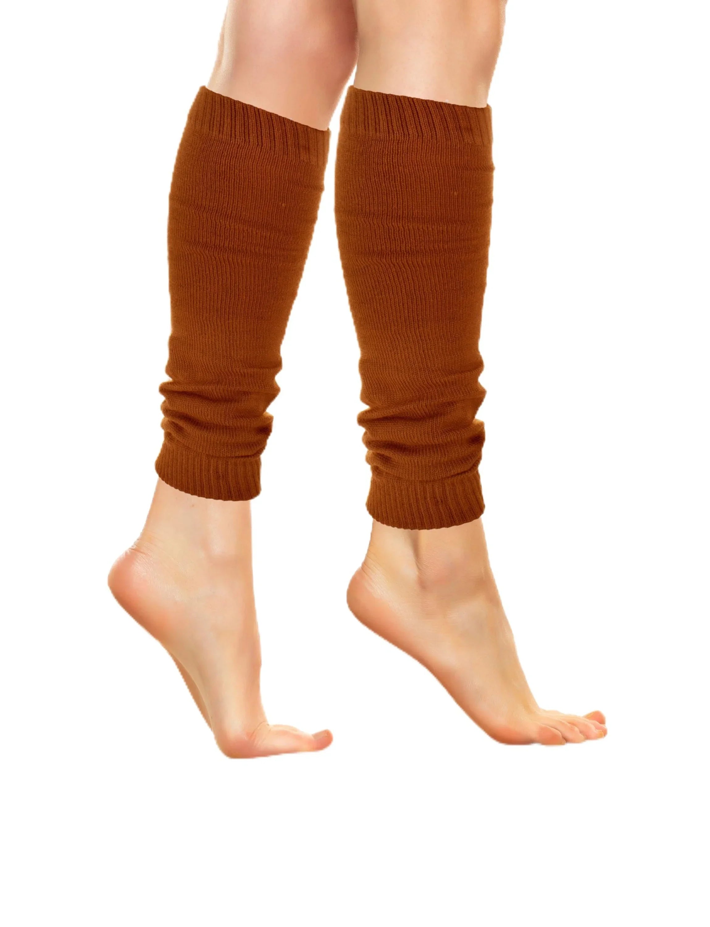  Women's Solid Rustic Shades Workout Leg Warmers - Socks