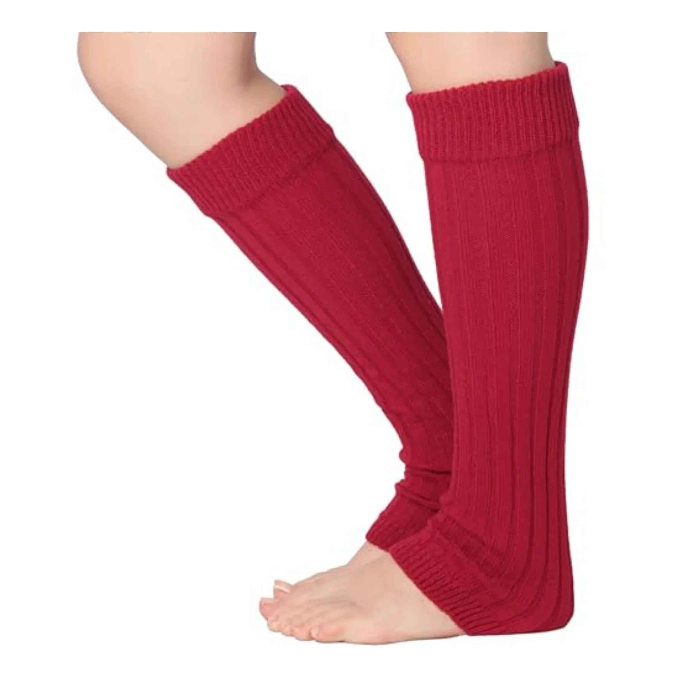 Red Rhapsody Leg Warmers