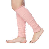 Isadora Paccini 80s Women's Ribbed Leg Warmers Romantic Pale Pink Serenity for Party Sports Accessories