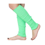  80s Women's Ribbed Leg Warmers Emerald Green Harmony for Party Sports Accessories - Socks