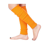  80s Women's Ribbed Leg Warmers Tangerine Orange Fusion for Party Sports Accessories - Socks