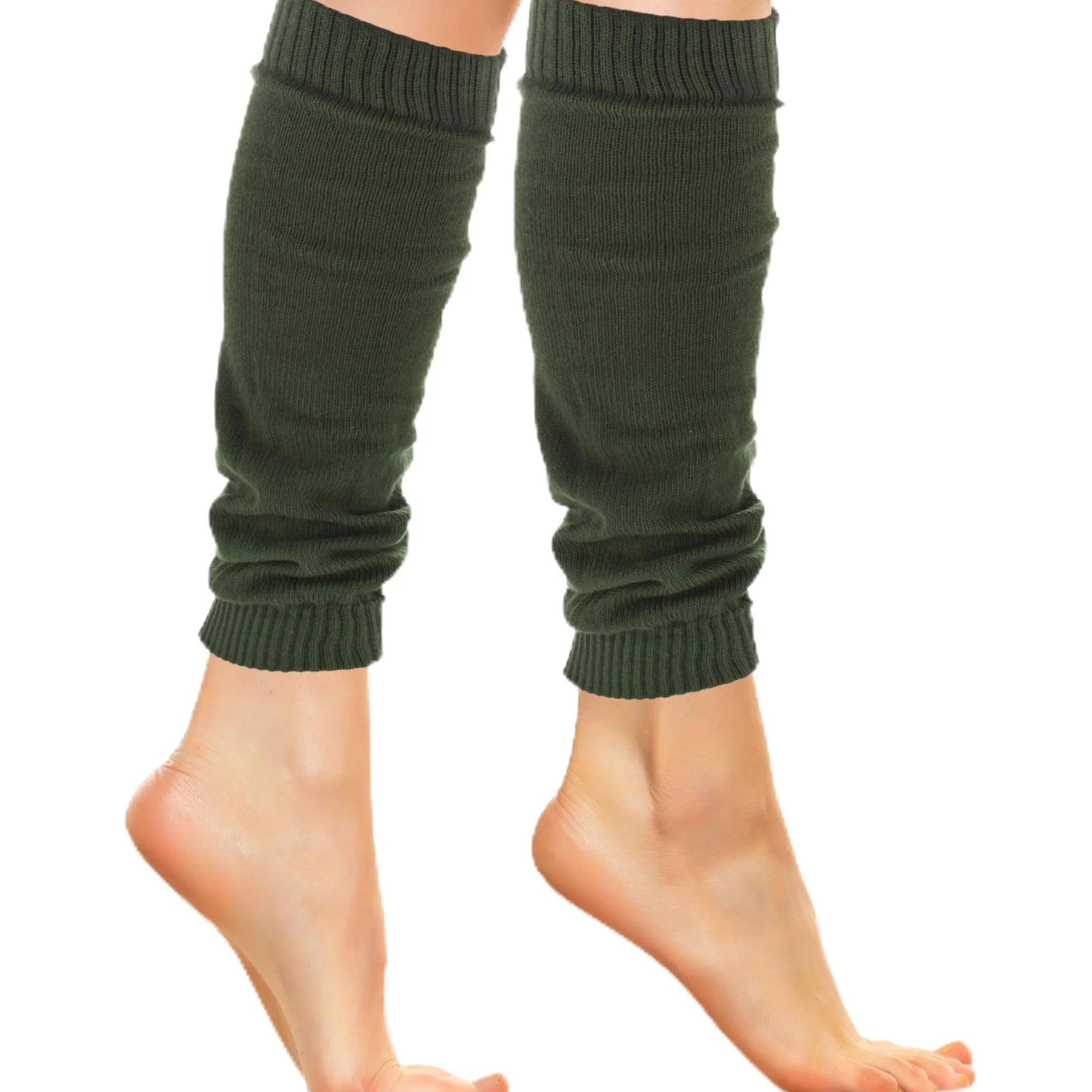 Women's Green Leg Warmers