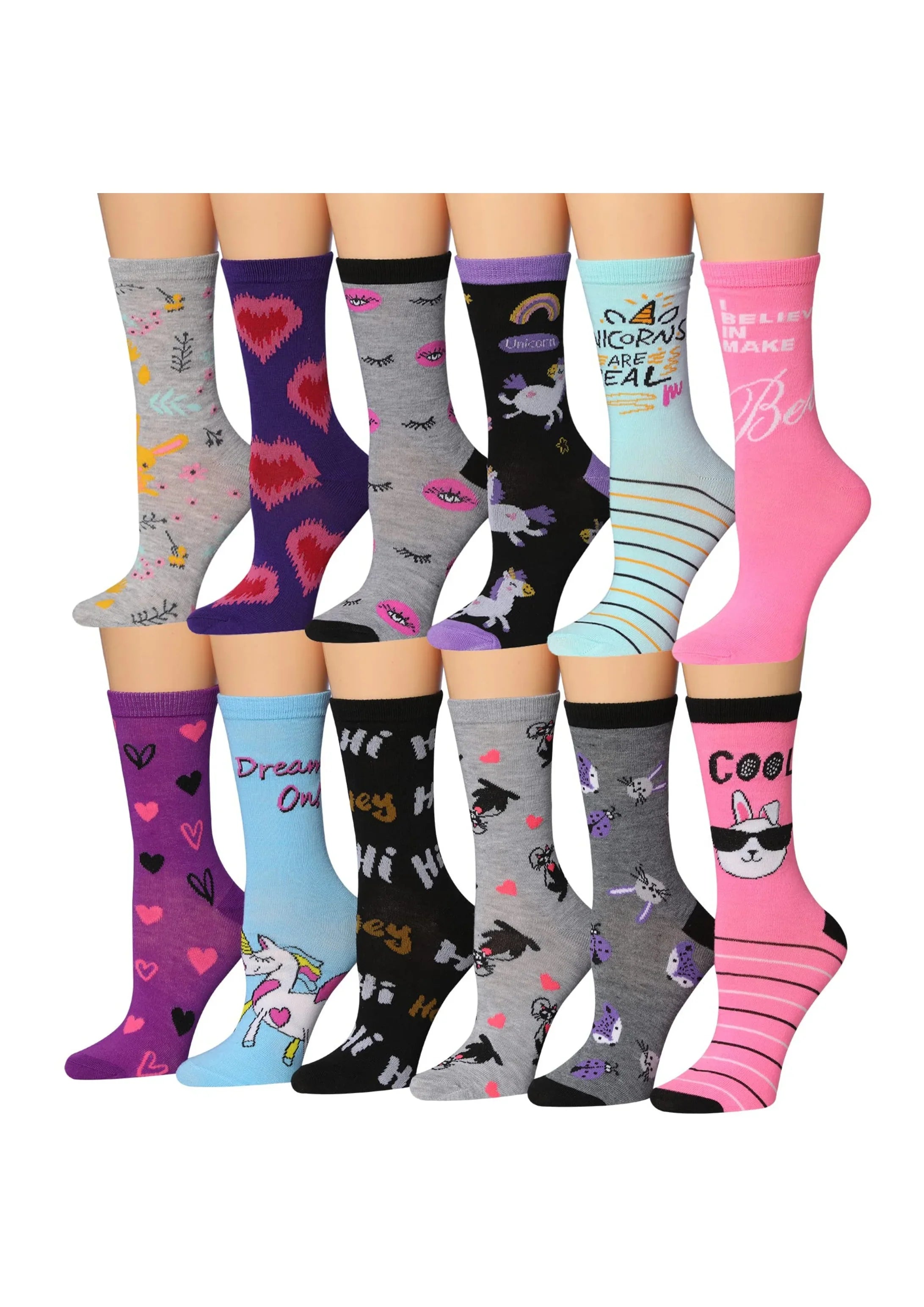 Heart, Rabbit, Cat Socks