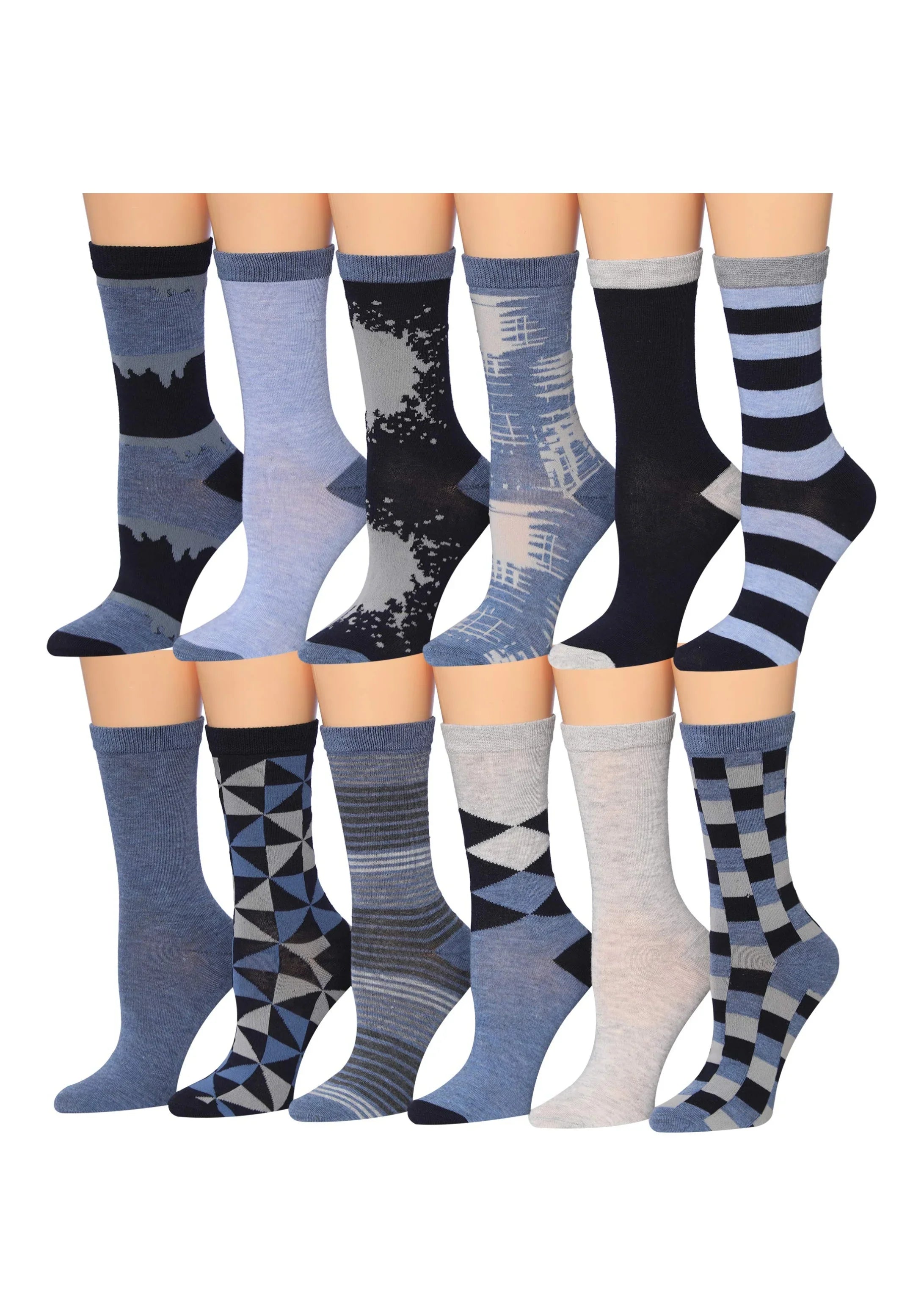Navy and Grey Socks