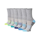 Tipi Toe Women's 6-Pack Athletic Breathable for Running & Sports Activities Calf Socks For Women