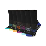 Women's 6-Pack Athletic Hiking Arch Support Socks, Breathable for Running & Sports Activities -  Socks