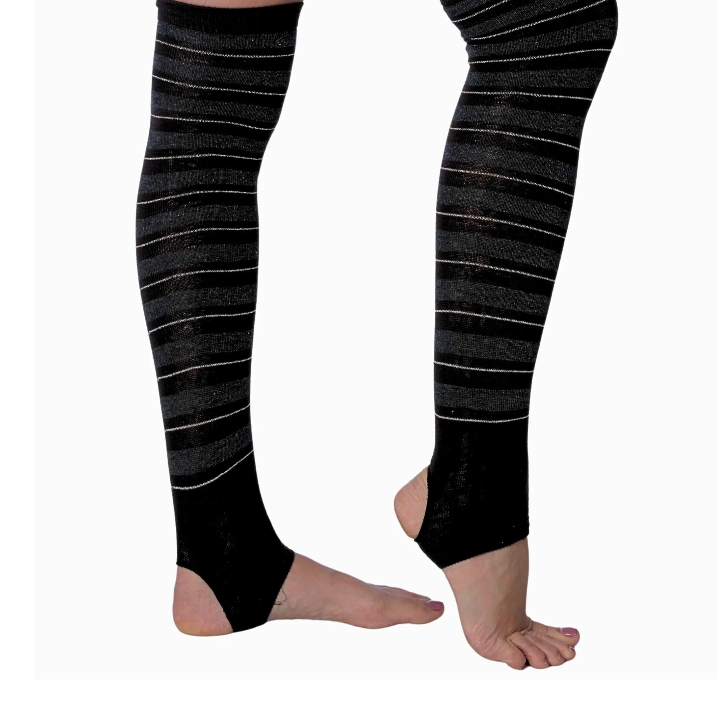 Girls Striped Knee High Socks