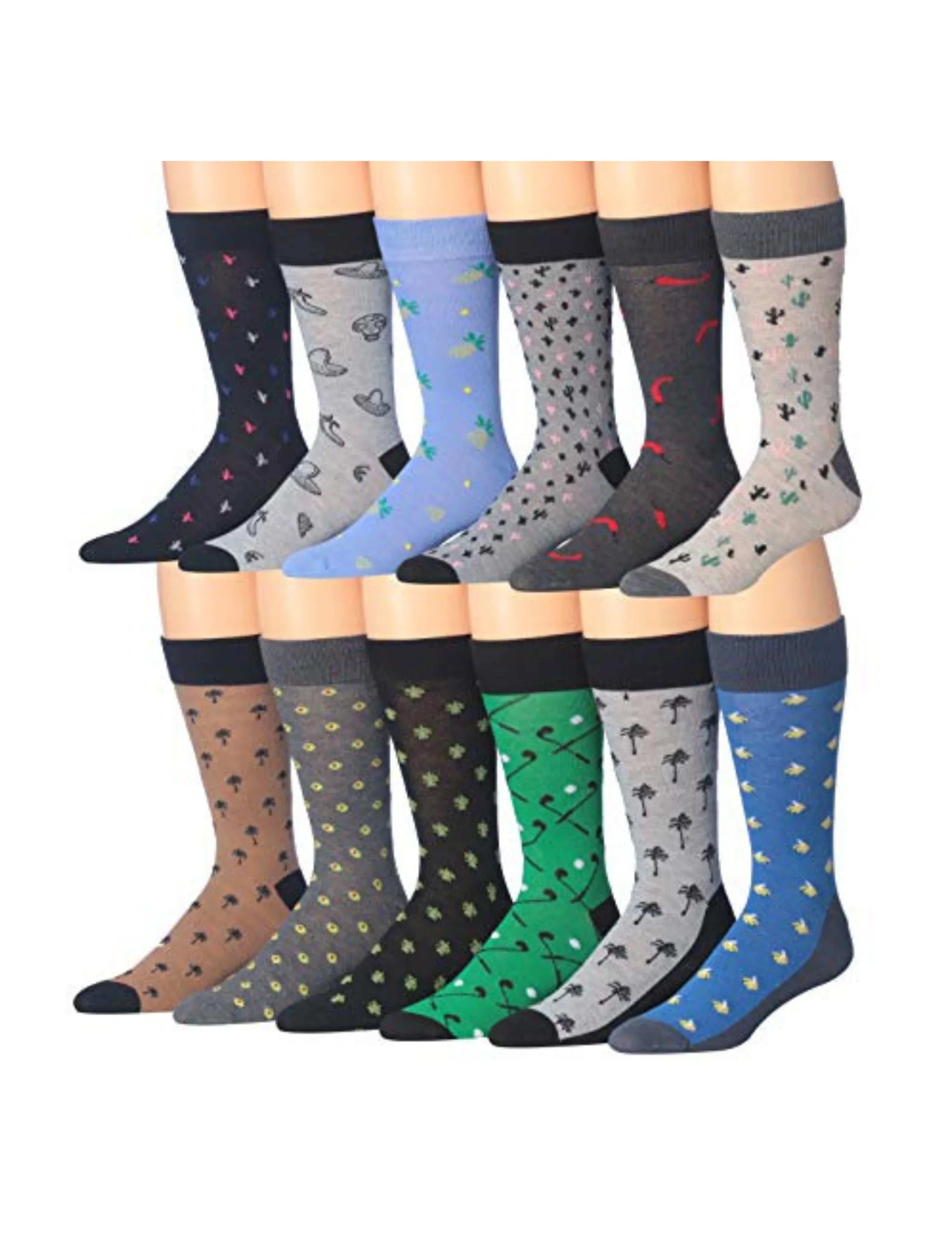 Men's Tropical Doodle Dress Socks